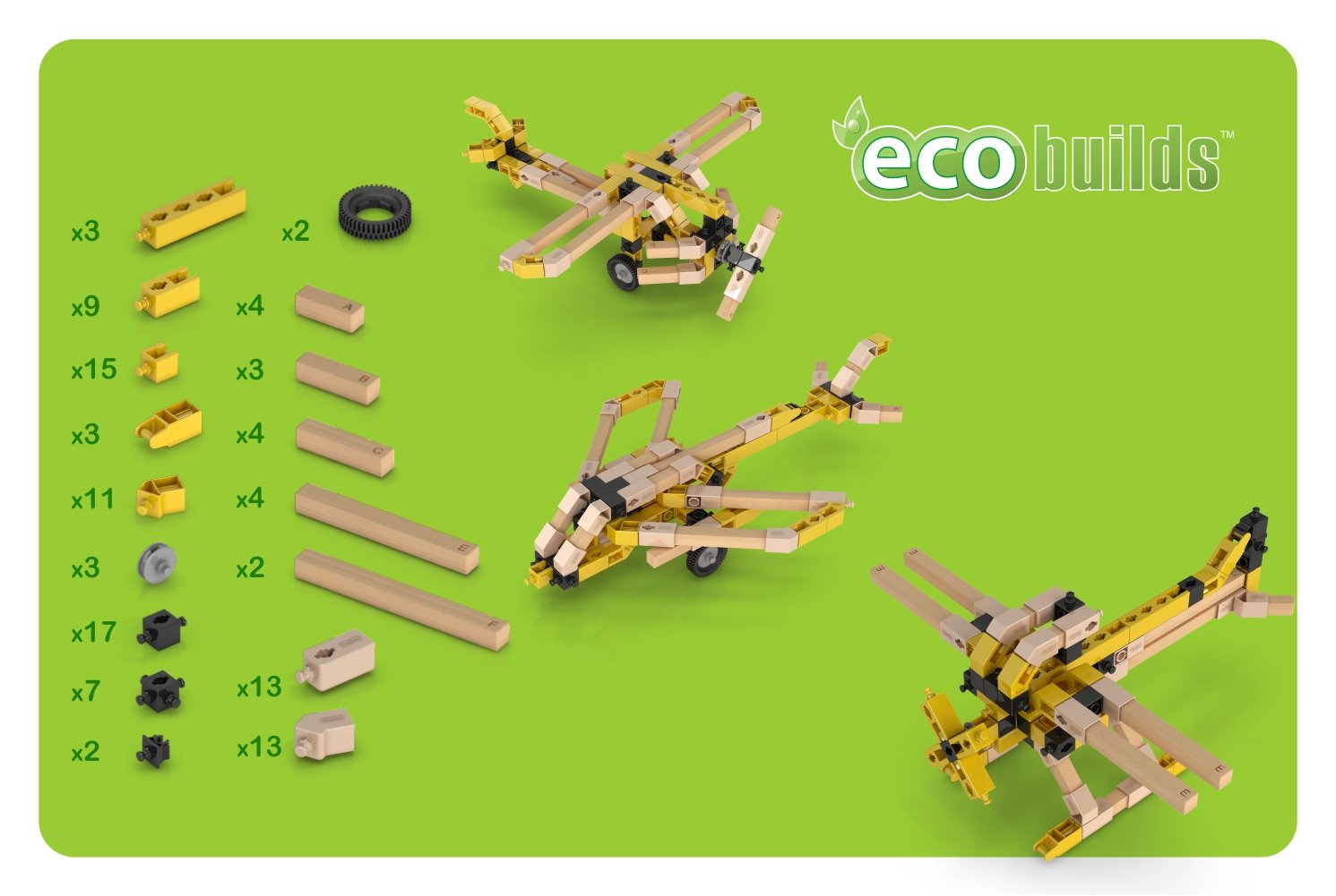 картинка Engino ECO BUILDS. Самолеты EB12 от магазина снабжение школ