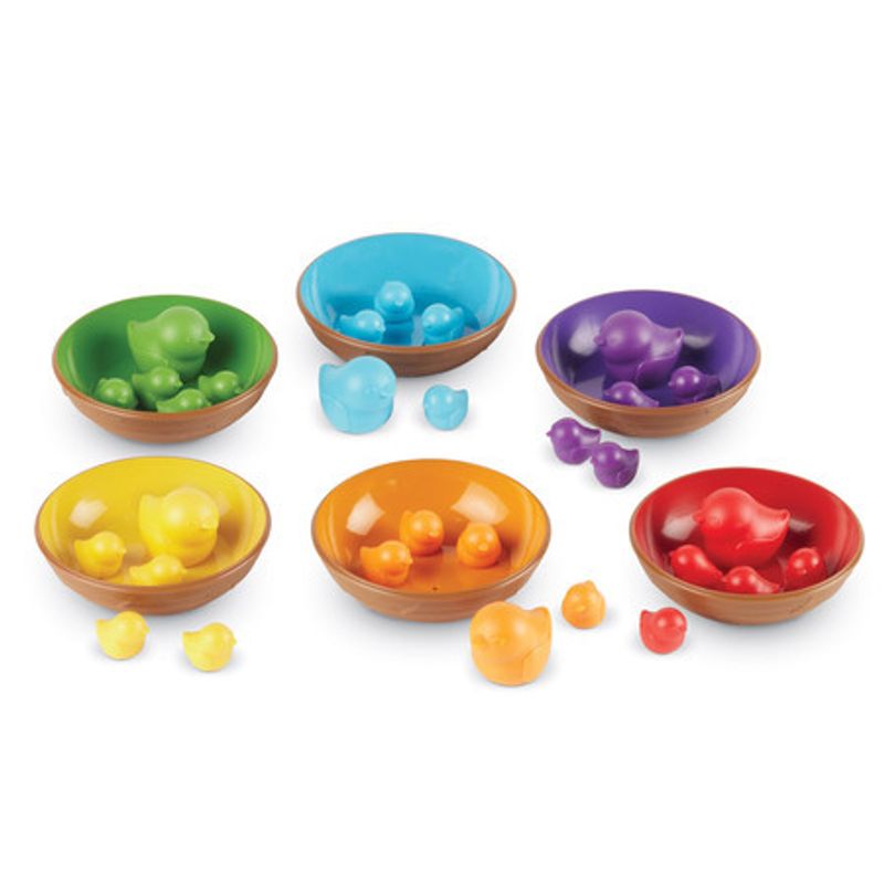 картинка Развивающая игрушка "Цветные гнёздышки"  (36 элементов) от магазина снабжение школ