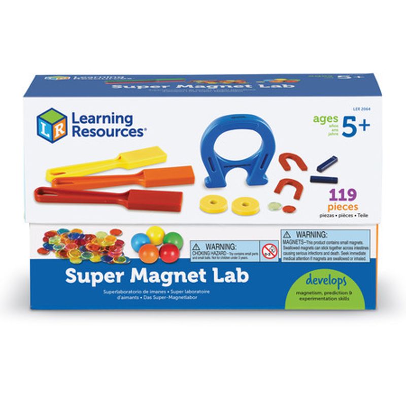 картинка LER2064 Развивающая игрушка "Моя первая лаборатория. Магнитный супер сет" (119 элементов) от магазина снабжение школ
