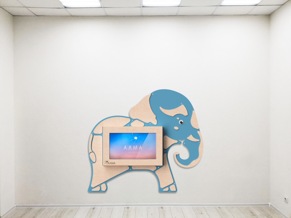 картинка «Слон» - Декоративная сенсорная панель 32" от магазина снабжение школ