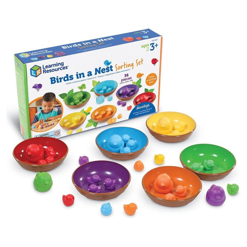 картинка Развивающая игрушка "Цветные гнёздышки"  (36 элементов) от магазина снабжение школ