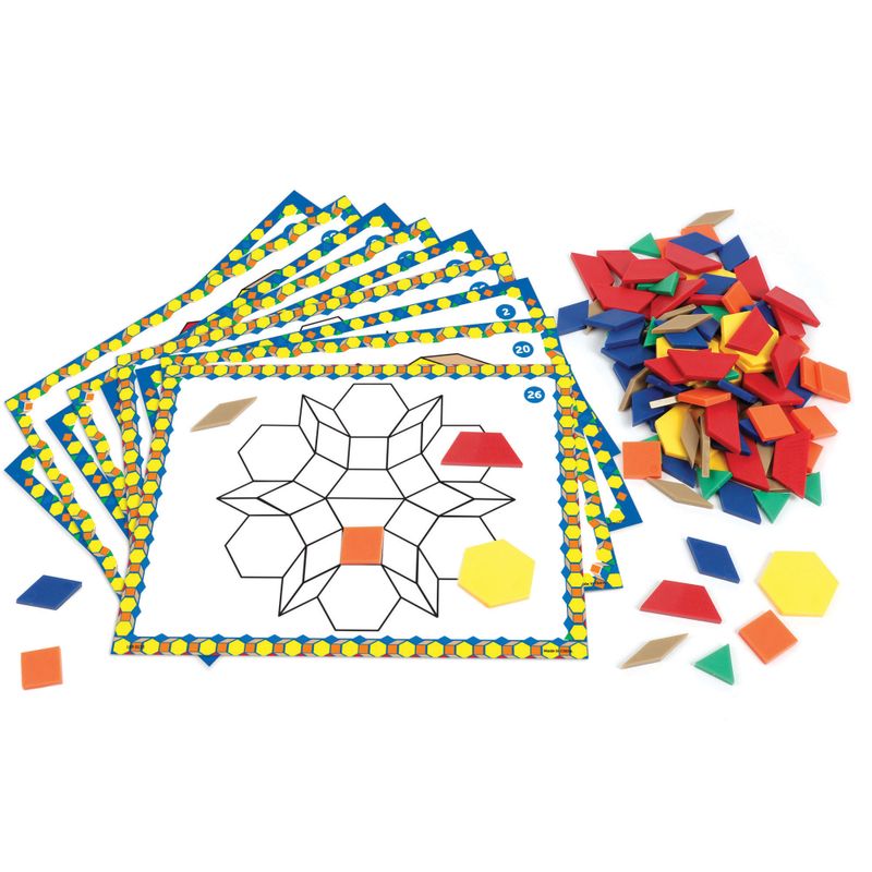 картинка Развивающая игрушка "Мозаика. Цветные узоры СТЕМ" (124 элементов с карточками) от магазина снабжение школ