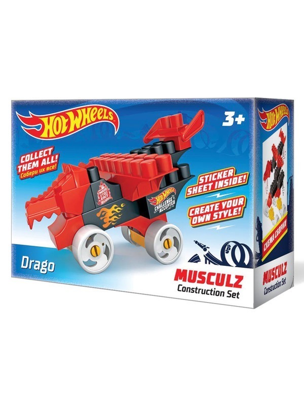 картинка Детский развивающий конструктор Bauer Hot Wheels Серия Musculz Drago 3+ от магазина снабжение школ