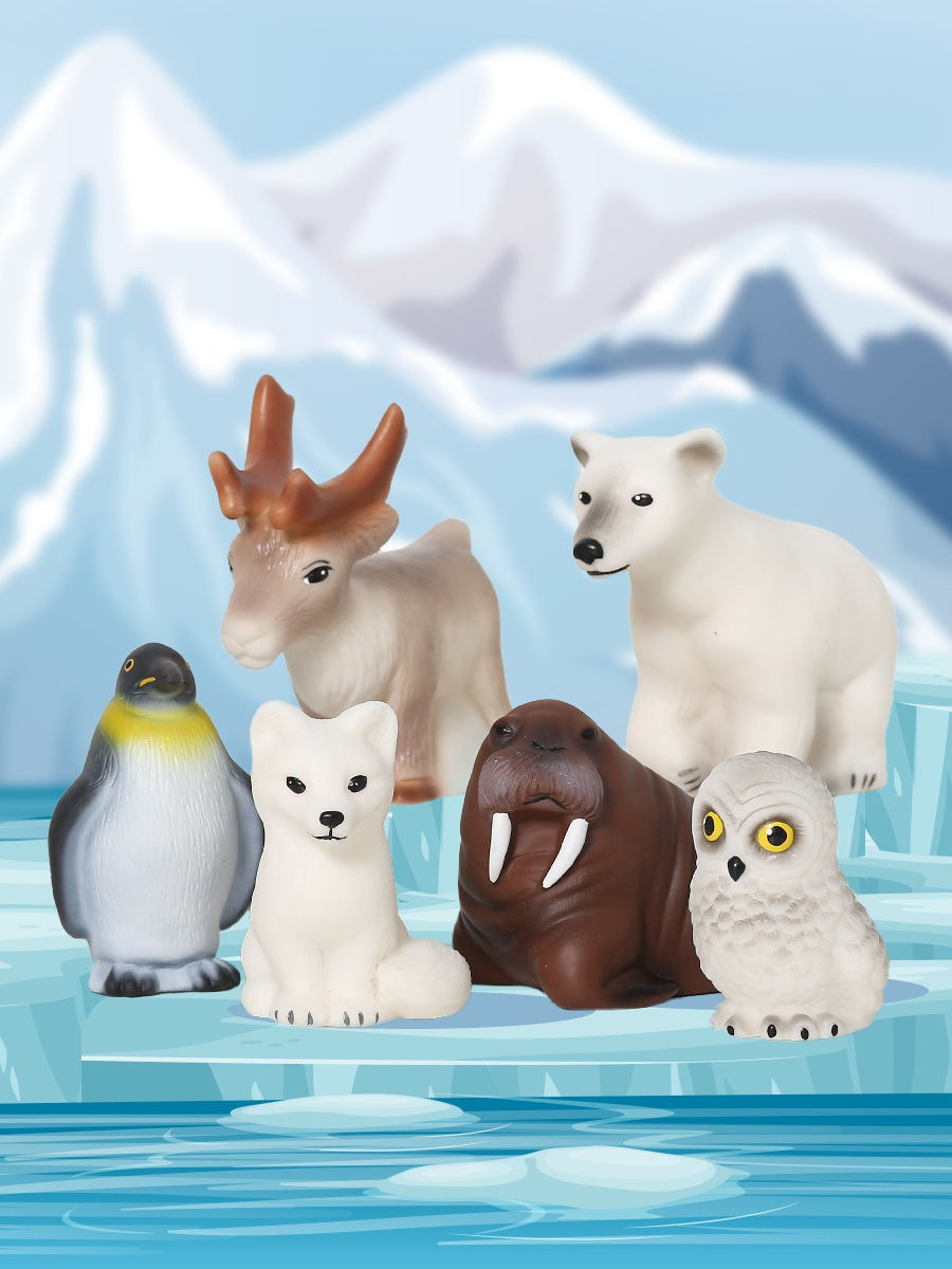 картинка Набор животные Арктики и Антарктики Весна от магазина снабжение школ