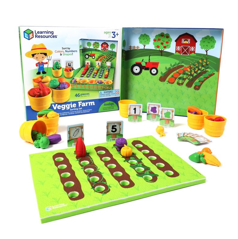 картинка Развивающая игрушка "Выращиваем овощи"  (46 элементов) от магазина снабжение школ