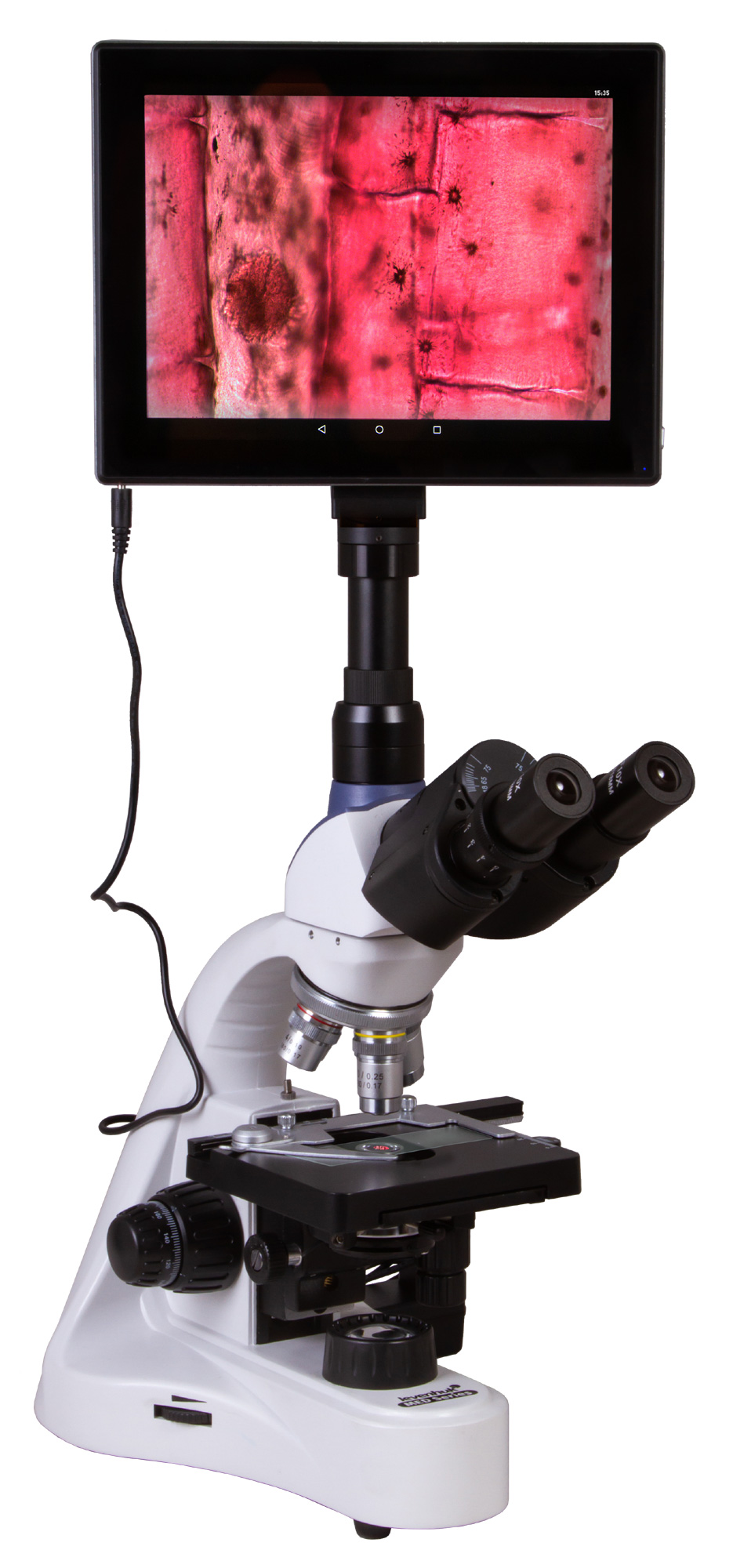картинка Микроскоп цифровой Levenhuk MED D10T LCD, тринокулярный от магазина снабжение школ