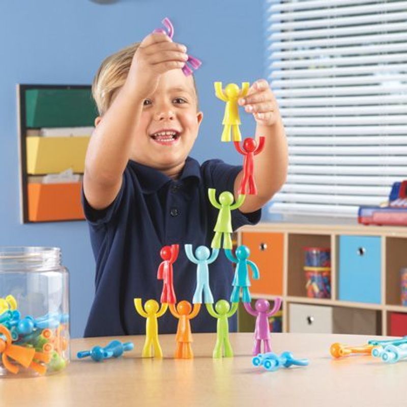картинка Развивающая игрушка "Фигурки Разноцветные строители" от магазина снабжение школ