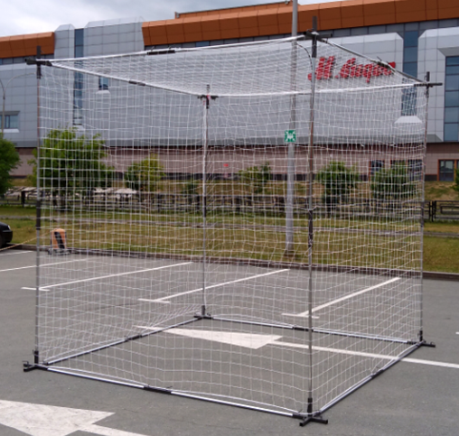 картинка Сетчатый куб для тестовых полётов в защищённом пространстве 3х3х3м от магазина снабжение школ