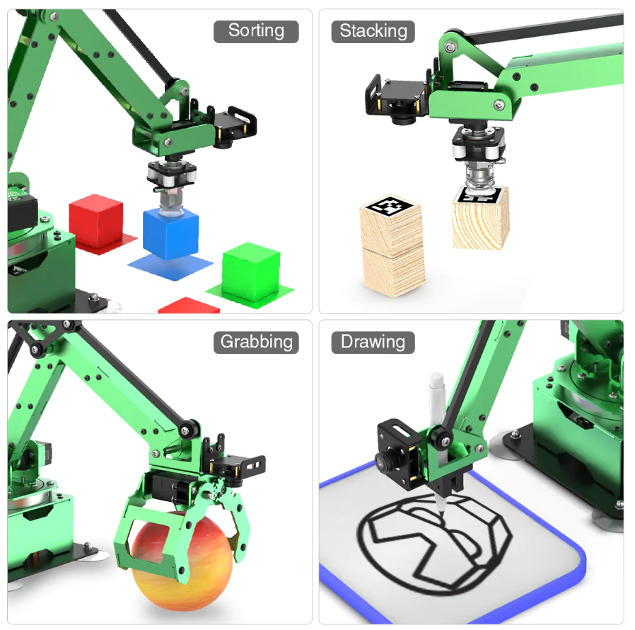 картинка Четырёхосевой учебный робот - манипулятор с модульными сменными насадками. от магазина снабжение школ