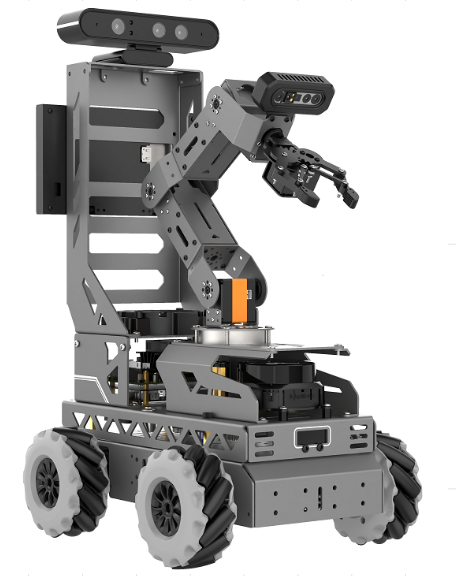 картинка Автономный робот манипулятор с колесами всенаправленного движения для изучения операционных систем реального времени, экраном, лидаром и камерой глубины, поддержкой картографирования и навигации SLAM от магазина снабжение школ