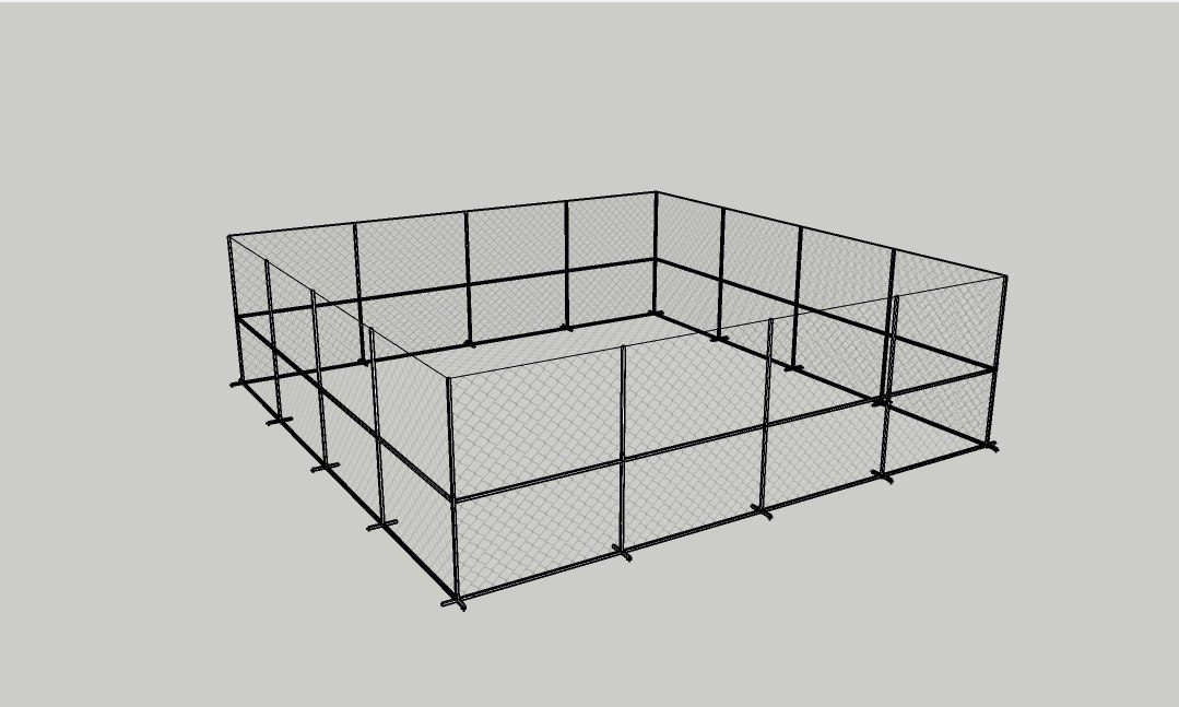 картинка Полетная зона 10x10x3 м огражденная защитной сеткой от магазина снабжение школ