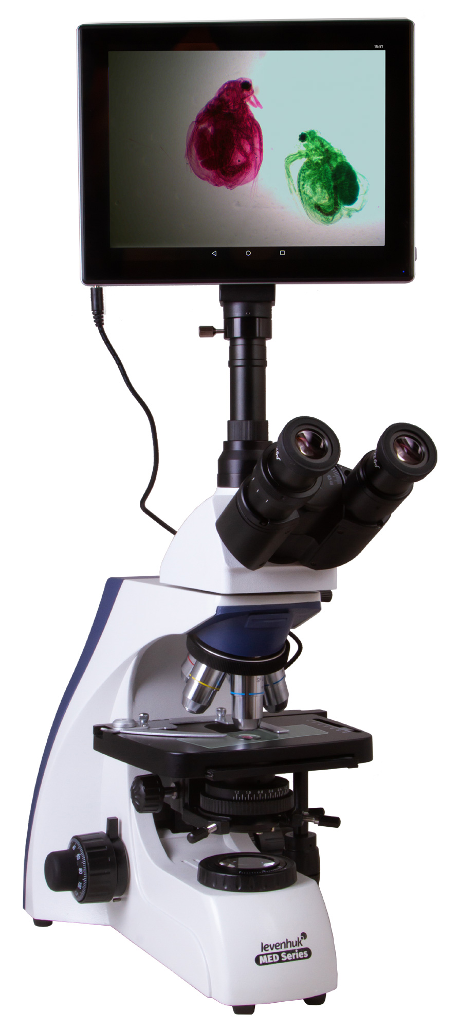 картинка Микроскоп цифровой Levenhuk MED D30T LCD, тринокулярный от магазина снабжение школ