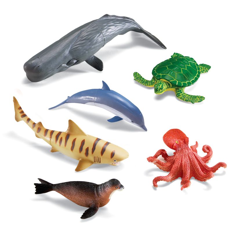 картинка "Развивающая игрушка Обитатели океана"  (6 элементов) от магазина снабжение школ