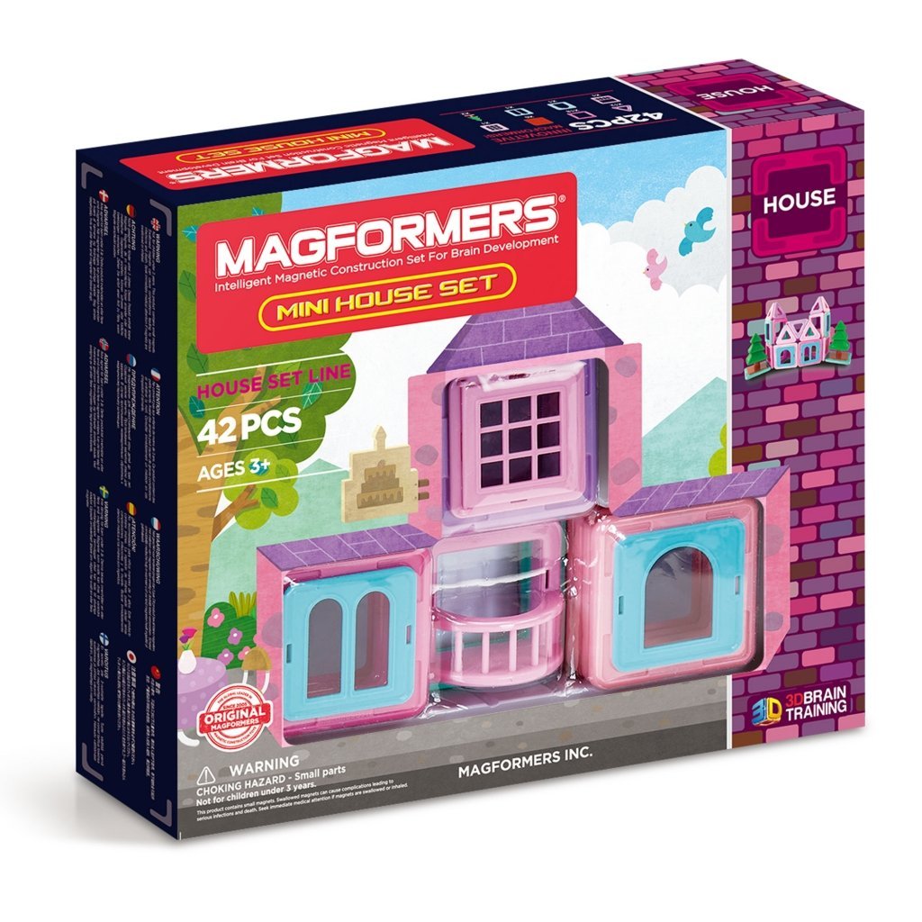 картинка Магнитный конструктор MAGFORMERS 705005 Mini House Set 42 от магазина снабжение школ