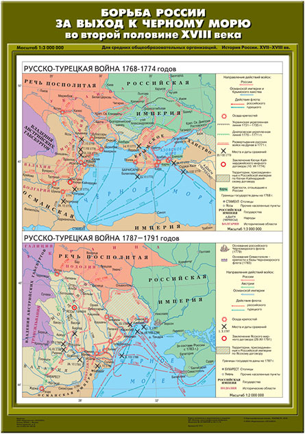 Карта первой русско турецкой войны