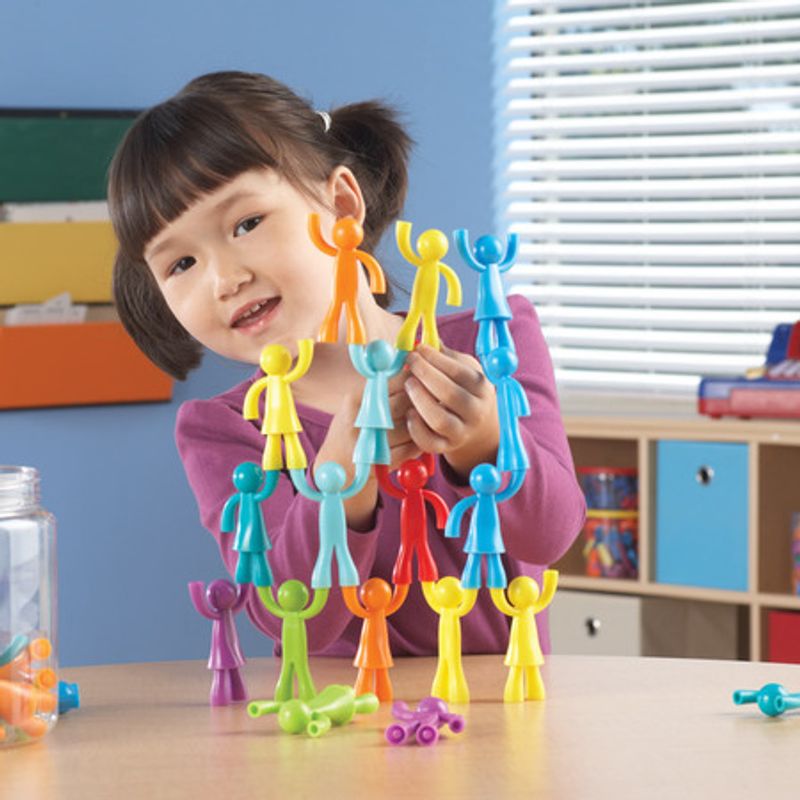 картинка Развивающая игрушка "Фигурки Разноцветные строители" от магазина снабжение школ