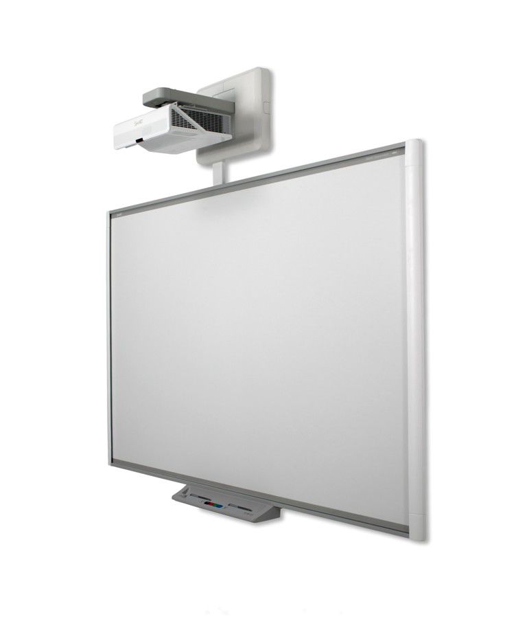 картинка Интерактивная доска SMART Board SBM680 с проектором SMART U100, креплением и активным лотком c ECP от магазина снабжение школ