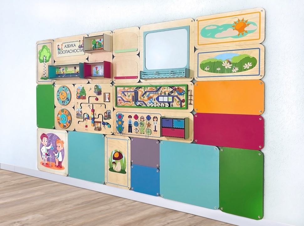 картинка Набор стеновых панелей «Цветной калейдоскоп - Лето» от магазина снабжение школ