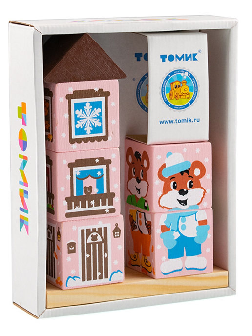 картинка Кубики на палочке "Мишка" от магазина снабжение школ