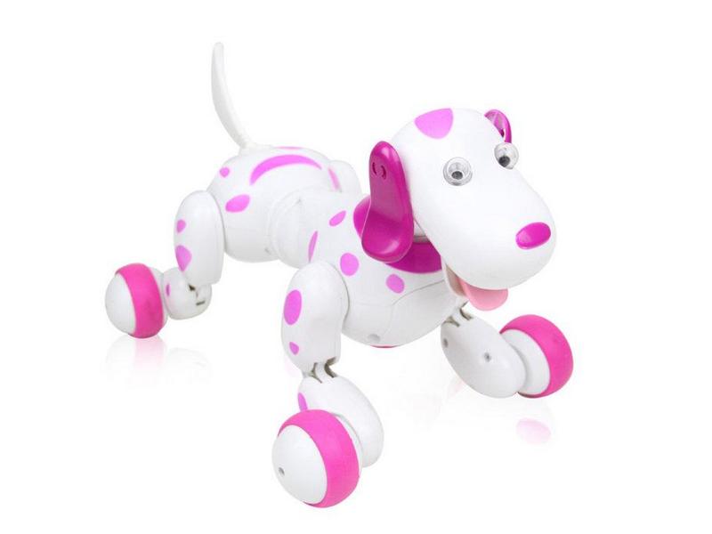 картинка Радиоуправляемая робот-собака HappyCow Smart Dog 2.4G (розовая) от магазина снабжение школ
