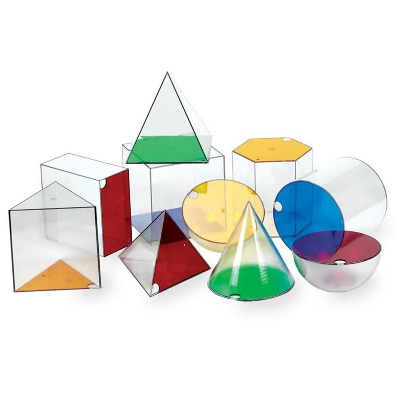 картинка Развивающая игрушка "Объемные геометрические фигуры Гигантские"  (15см., 10 элементов) от магазина снабжение школ