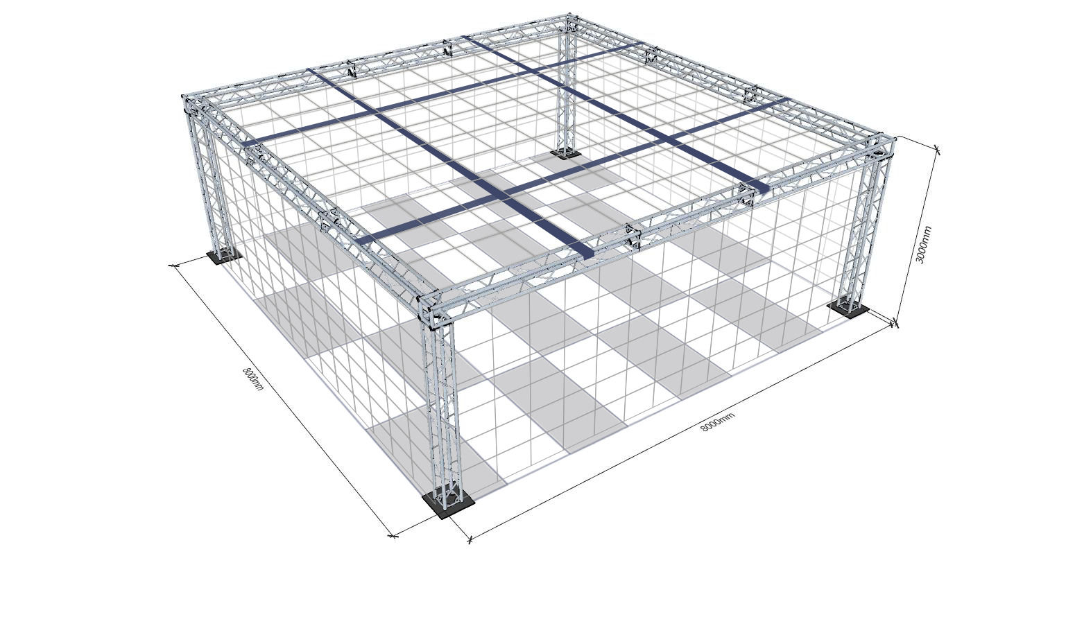 картинка Полетная зона 8x8x3м огражденная защитной сеткой  от магазина снабжение школ