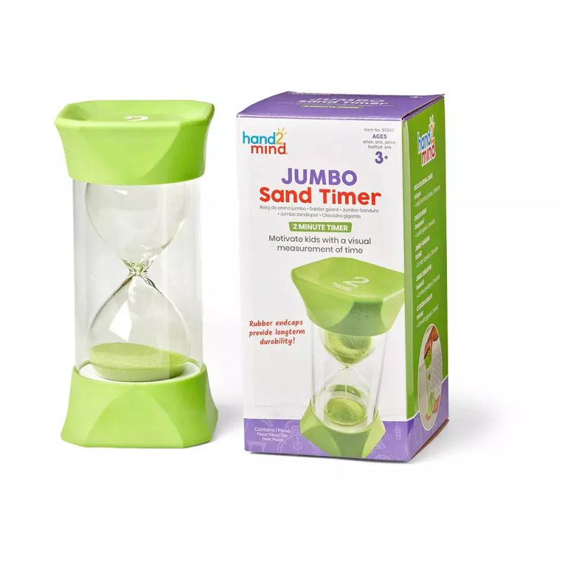 картинка Развивающая игрушка "Песочные часы. 2 минуты" (Гигантский таймер, зеленый) от магазина снабжение школ
