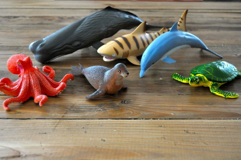 картинка "Развивающая игрушка Обитатели океана"  (6 элементов) от магазина снабжение школ