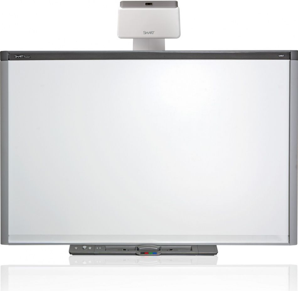 картинка Интерактивная доска SMART Board X885 с проектором Smart UF70w, панелью управления ЕСР и креплением от магазина снабжение школ