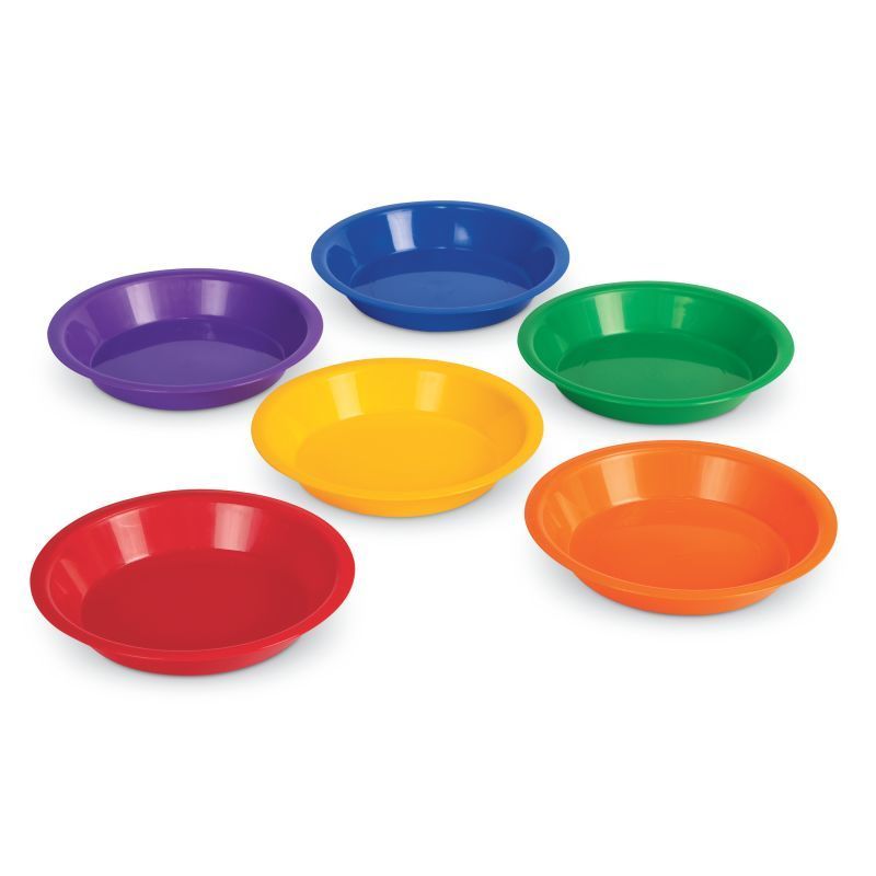 картинка Цветные тарелки для сортировки канцелярских товаров (6 элементов) от магазина снабжение школ
