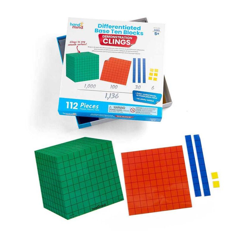 картинка Развивающая игрушка "Магнитные десятичные блоки"  (демонстрационный материал, 112 элементов) от магазина снабжение школ