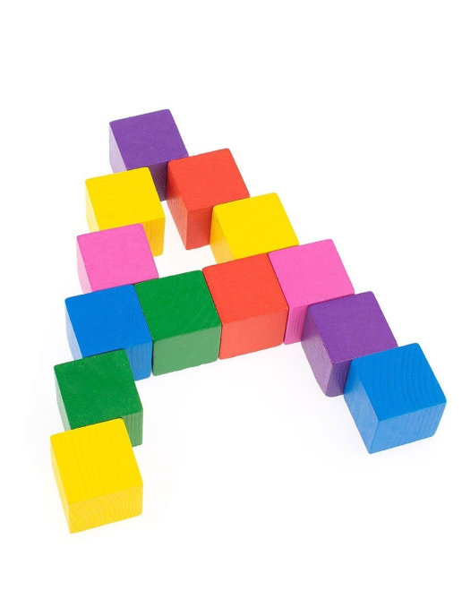 картинка Кубики "Цветные" 20 шт. от магазина снабжение школ