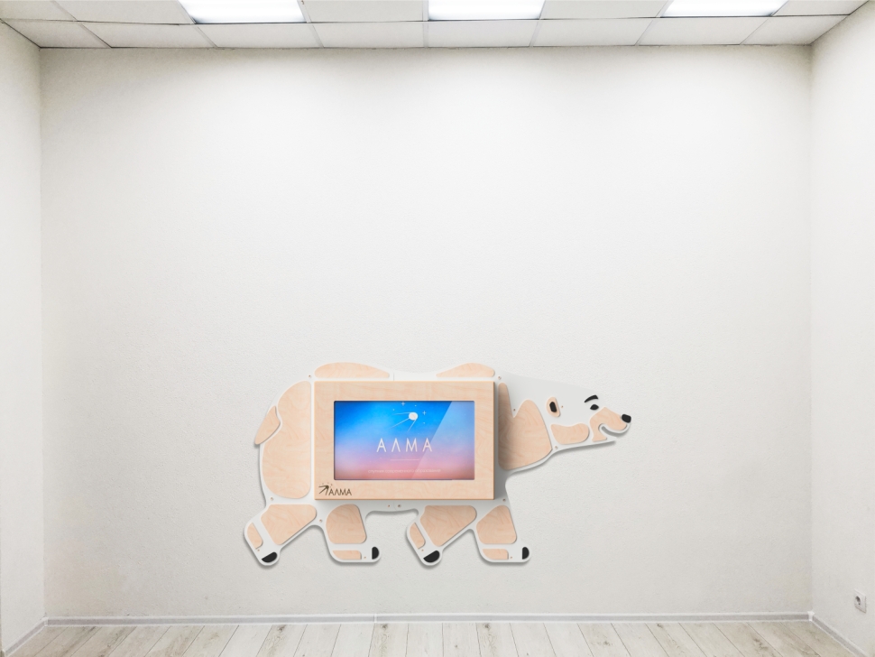 картинка «Медведь» -Декоративная сенсорная панель 32" от магазина снабжение школ