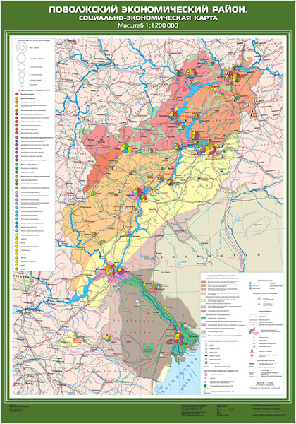 Карта поволжья с городами и областями в хорошем качестве