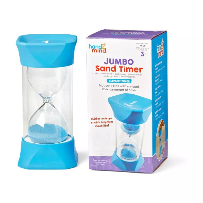 картинка Развивающая игрушка "Песочные часы. 1 минута" (Гигантский таймер, голубой) от магазина снабжение школ