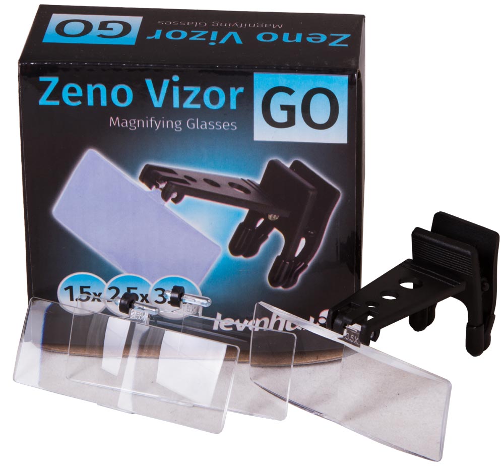картинка Лупа-очки Levenhuk Zeno Vizor G0 от магазина снабжение школ