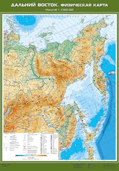 Карта востока россии