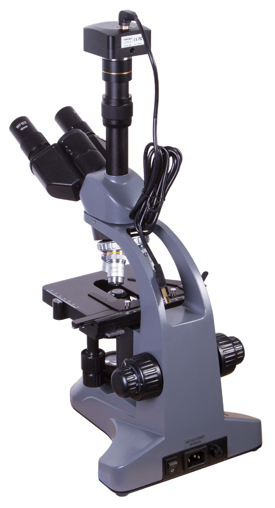 картинка Микроскоп цифровой Levenhuk D740T, 5,1 Мпикс, тринокулярный от магазина снабжение школ
