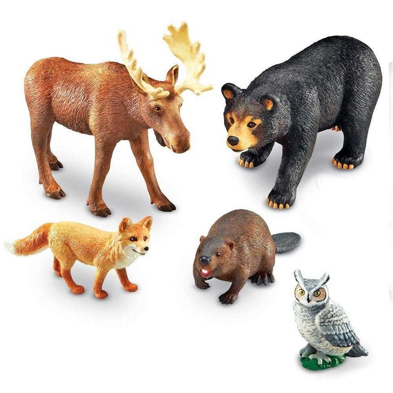 картинка "Развивающая игрушка Животные леса"  (5 элементов) от магазина снабжение школ