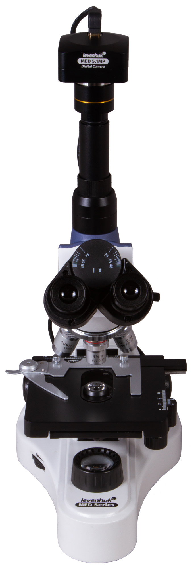 картинка Микроскоп цифровой Levenhuk MED D10T, тринокулярный от магазина снабжение школ