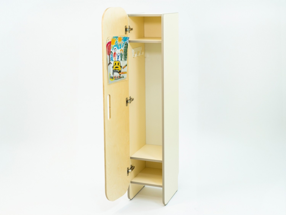 картинка «Детский шкафчик АЛМА» для раздевалок в детский сад. Одинарный от магазина снабжение школ