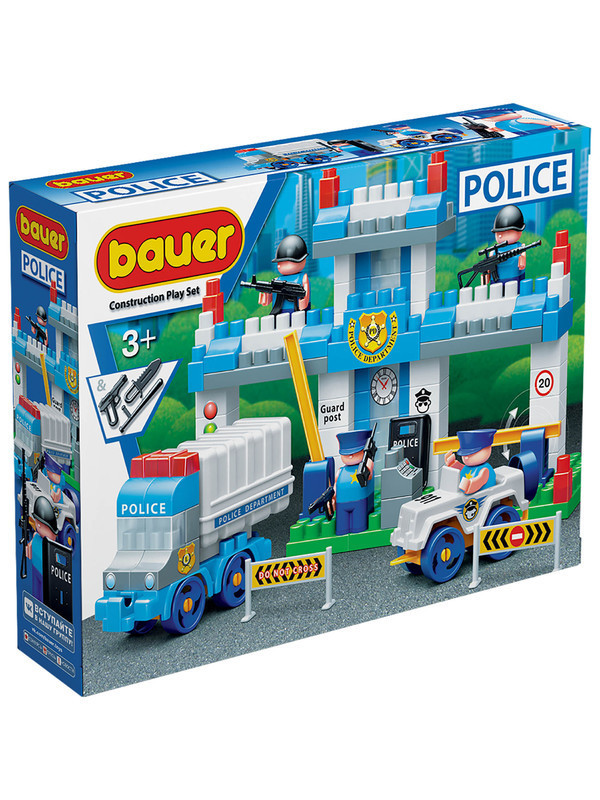 картинка Детский развивающий конструктор Bauer "Полиция" Набор Полицейский участок от магазина снабжение школ