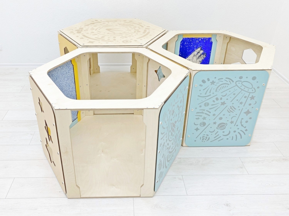 картинка Модульные игровые домики «Сотикум» (3 модуля) от магазина снабжение школ