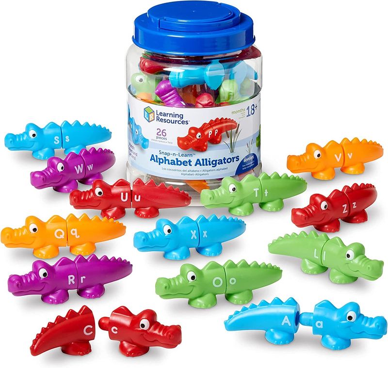 картинка Развивающая игрушка "Кроко-Азбука" (серия Snap-N-Learn, 26 элементов) от магазина снабжение школ