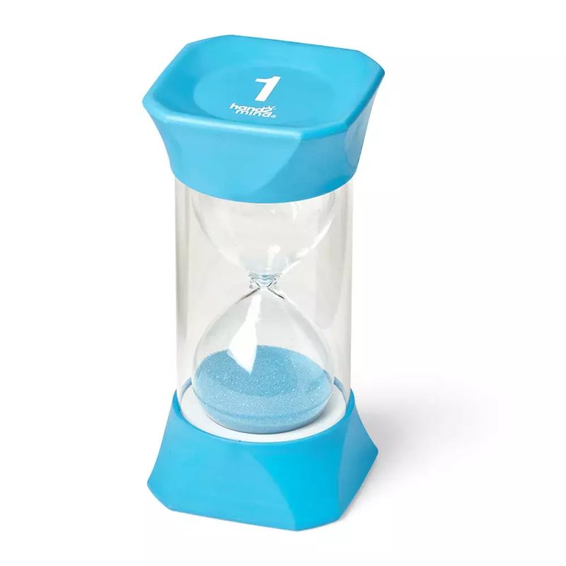 картинка Развивающая игрушка "Песочные часы. 1 минута" (Гигантский таймер, голубой) от магазина снабжение школ