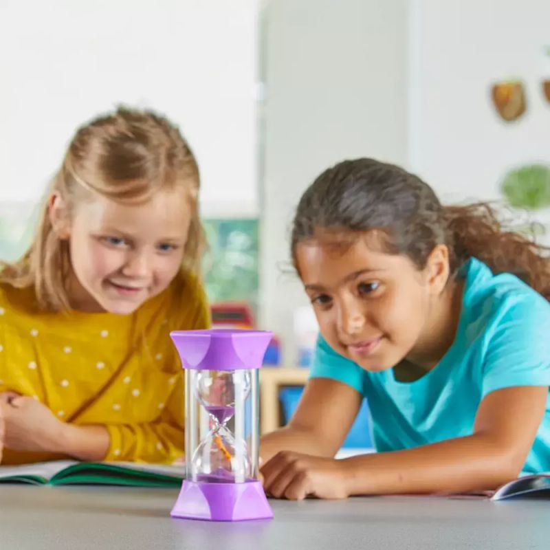 картинка Развивающая игрушка "Песочные часы. 10 минут" (Гигантский таймер, фиолетовый) от магазина снабжение школ