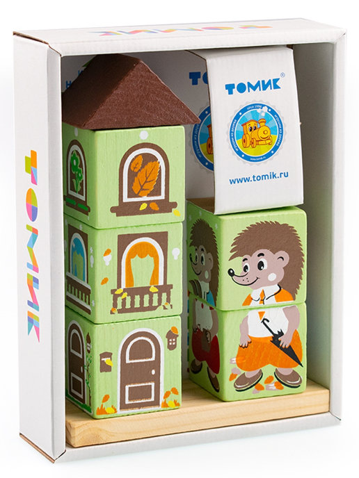 картинка Кубики на палочке "Ёжик" от магазина снабжение школ