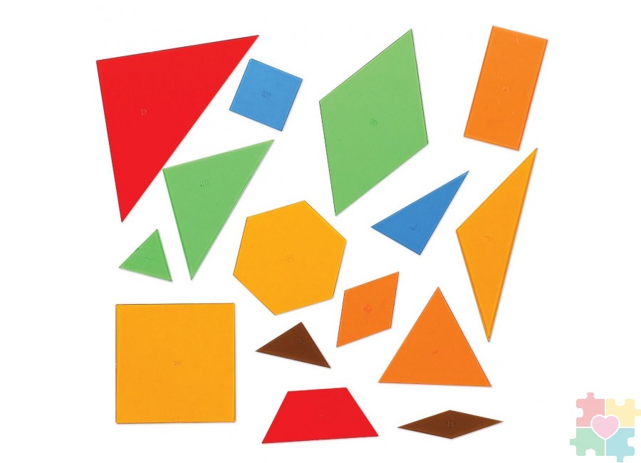 картинка Мозаика "Прозрачные геометрические фигуры" (450 элементов) от магазина снабжение школ