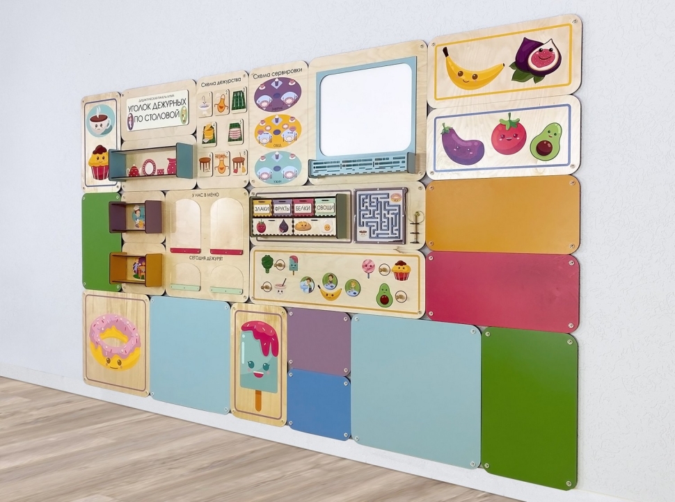 картинка Набор стеновых панелей «Милая еда - Завтрак» от магазина снабжение школ