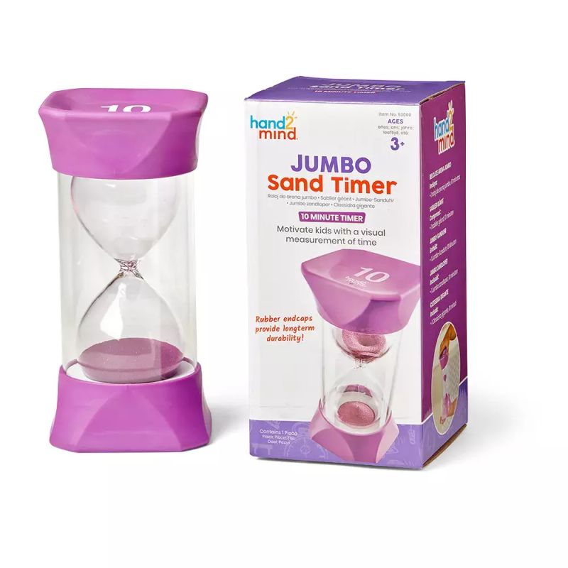 картинка Развивающая игрушка "Песочные часы. 10 минут" (Гигантский таймер, фиолетовый) от магазина снабжение школ